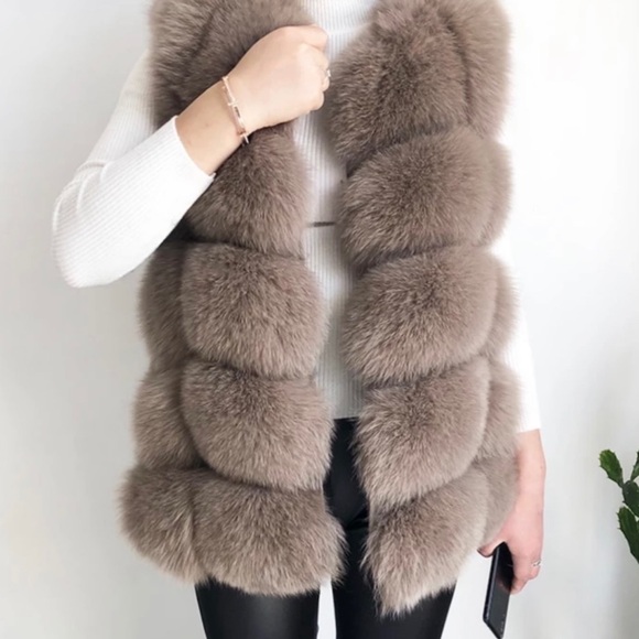 NEW! Real FOX fur vest - Picture 5 of 7